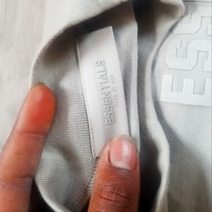 Fear the god (essentials tshirt) grey ..size large